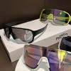 Anti-Fog Skiing Outdoor Mountaineering Road Riding Glasses Windproof Goggles Mountain Bike Sports Goggles Large Frame
