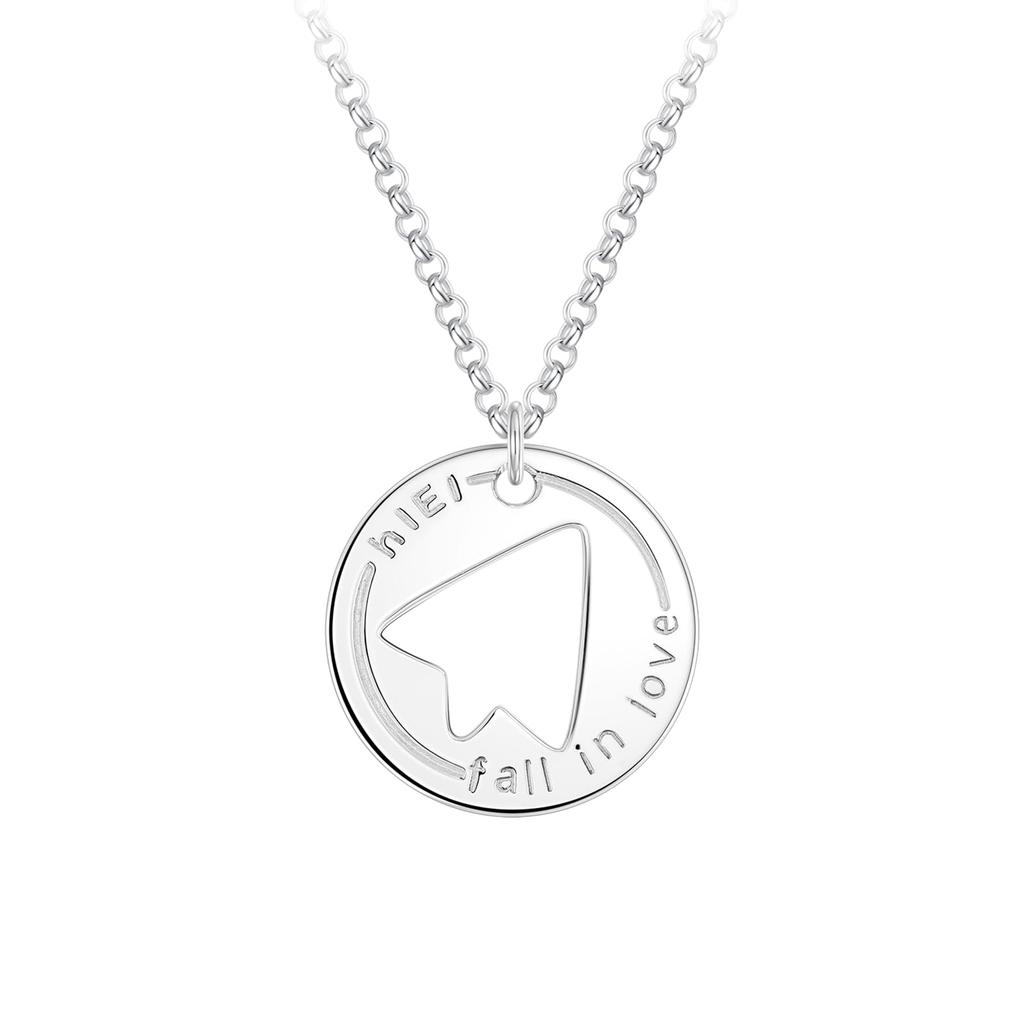 FANCIME Men's Silver Pendant Necklace, Sterling Silver Jewelry, Perfect as a White Day Gift, Boyfriend Gift, Graduation Gift, Anniversary Gift,