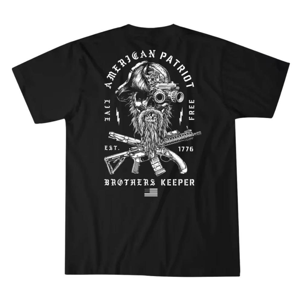 American Patriot Brother Keeper Military Grunt Tactics T-Shirt 100% Cotton O-Neck Short Sleeve Casual Mens T-shirt Size S-3XL