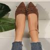 New Type of Women's Knitted Flat Shoes with A Shallow Mouth and Flying Woven Shoes