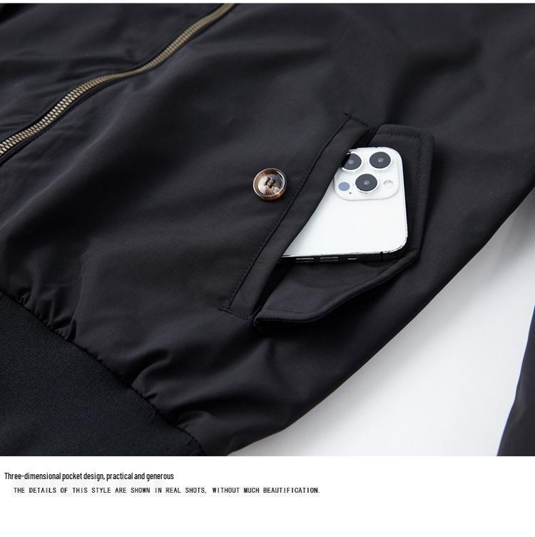 American Workwear Harrington G9 Retro Casual Jacket - Spring/Autumn Fashion Men's Stand-Up Collar Outerwear