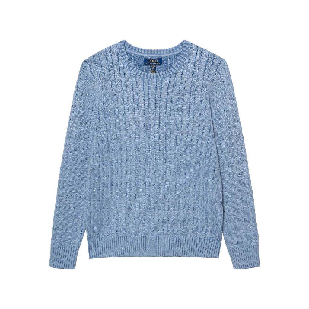 Polo Ralph Lauren Sweater Pony Embroidered Cotton Crew Neck Cable Knit Long Sleeve Kids Kids sweater 323702674-507
