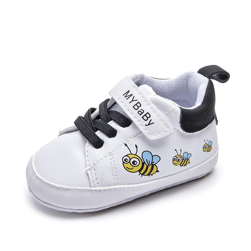 Miękkie buty sportowe dla niemowląt (0-12 miesięcy) - Białe Sneakersy do Chodzenia