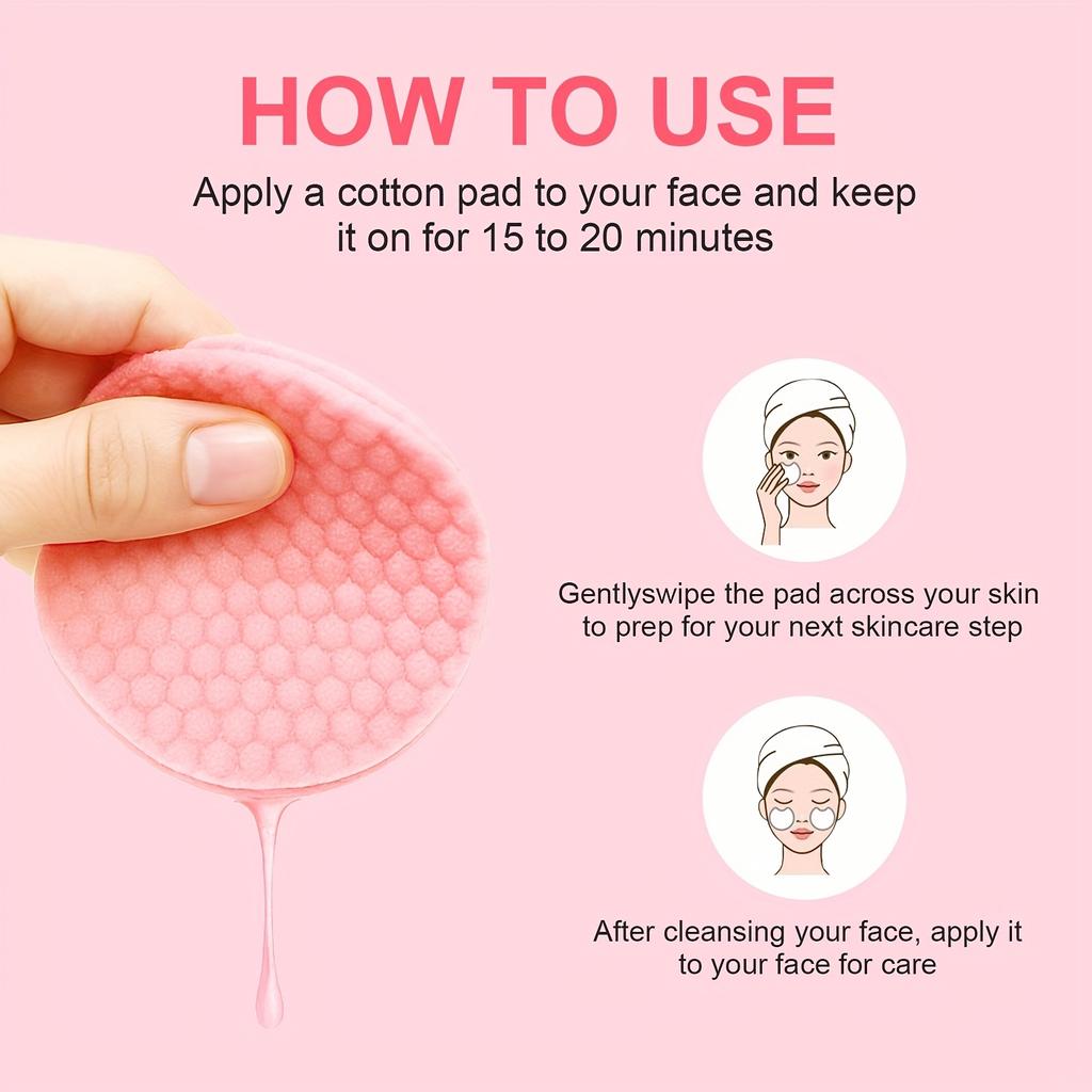 100 PADS Kollagen Gel Toner Pads - Porenreiniger, Reinigen und Spenden der Haut Feuchtigkeit, Tragbare Gesichtsreinigungstücher, Porenreinigung, Sanfte Formel