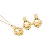 Exquisite Irregular Geometric Pattern Necklace & Earrings Set