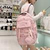 Cartoon Print Student Schoolbag Women's Large Capacity Backpack
