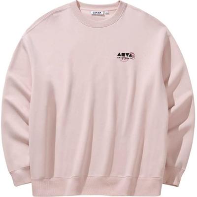 Anta Comfortable Casual Round Neck Pullover Sweatshirt Unisex Sweatshirt Winter-Pink 172448704N-3