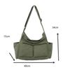 Vintage Workwear Women's Crossbody Canvas Shoulder Bag - Large Capacity Casual Tote