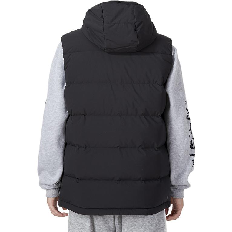 Adidas Solid Color Print Logo Stand Collar Casual Sport Vest Men Vest Black HG6277