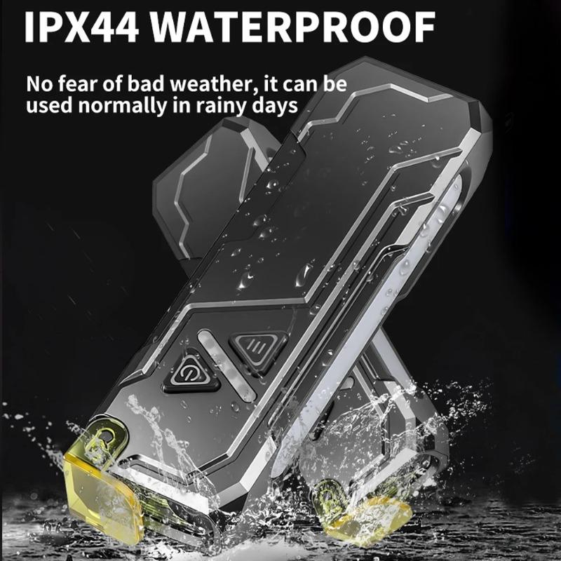 RGB LED Flashlight Rechargeable Flashlight Magnetic Work Light with Side Light Flash Light for Outdoors Emergency Camping