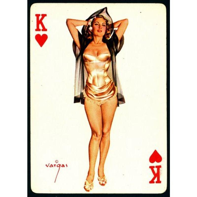 Custom Aluminum Tin Sign Art - Vintage Playing Cards and Women Wall Decor