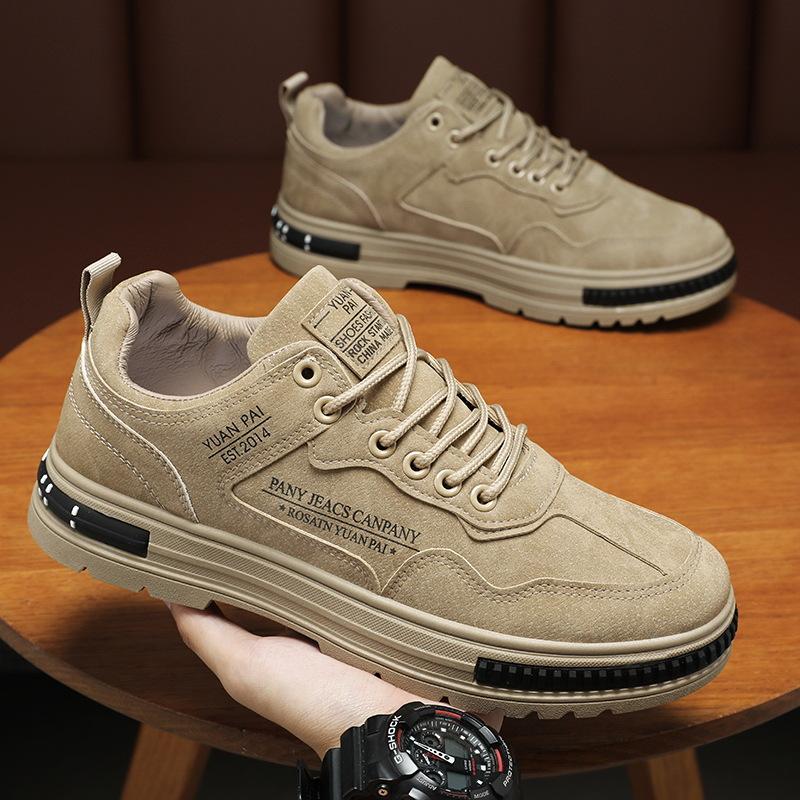 Spring Men's Shoes New Style Breathable Construction Site Work Labor Protection Shoes Men's Trendy Versatile Non-slip Sports and Casual Work Shoes