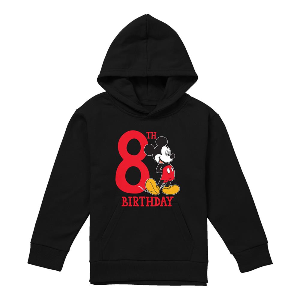 Disney Childrens/Kids Mickey Mouse Shirt 8th Birthday Hoodie