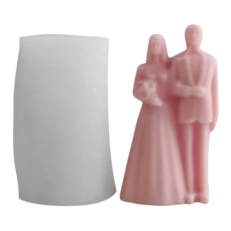 Silicone Mold Romantics Couple Aromatherapy Candle Molds Epoxy Resin Mould for Y Crafts Home Decorations