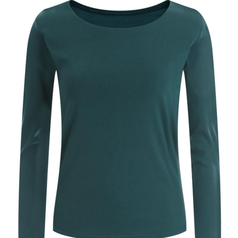 Shop   WomeN Slim FiT Layered RouNd Neck LoNg Sleeve T shirT 6 Colors N Dai Wsh 