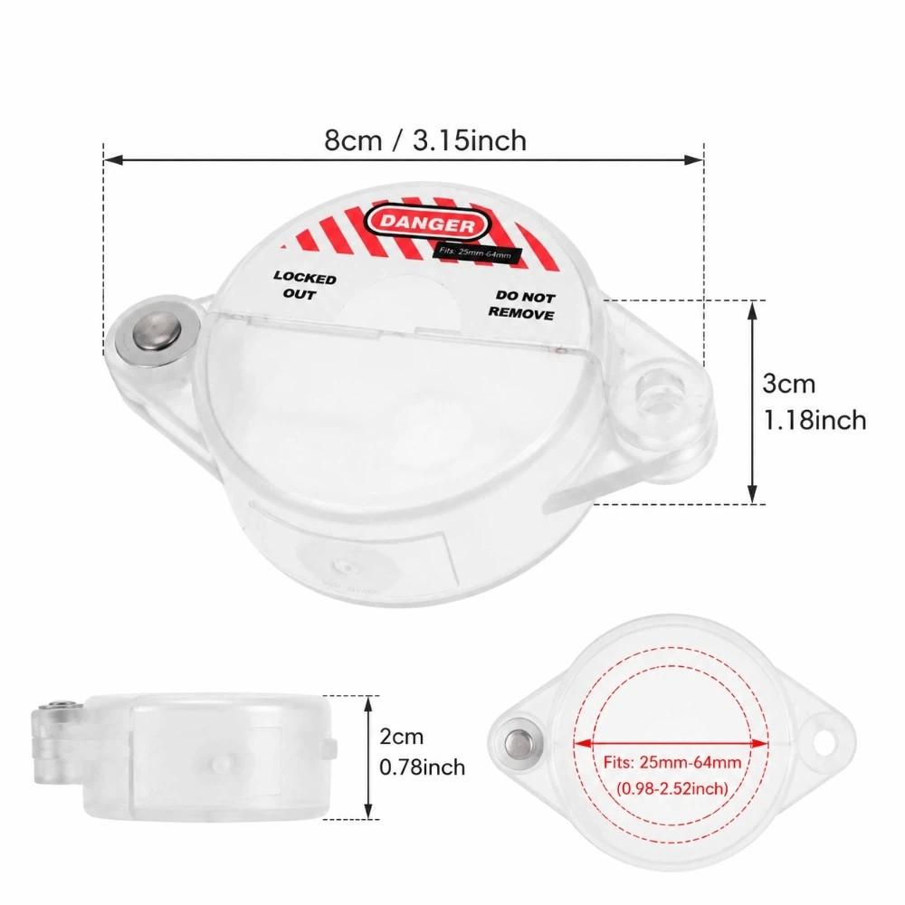 Sturdy PC Material Gate Valve Lock Integrated Design Valve Wheel Lock Cover Large-Scale Site Use style1