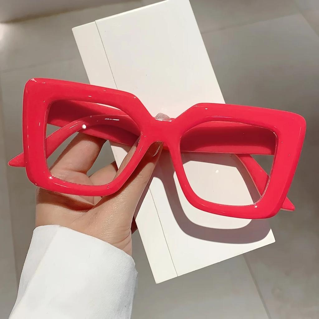 Big Square Eyeglasses Frames Women's Anti Blue Light Glasses New Trend Computer Goggles Glasses Transparent Optical Spectacle