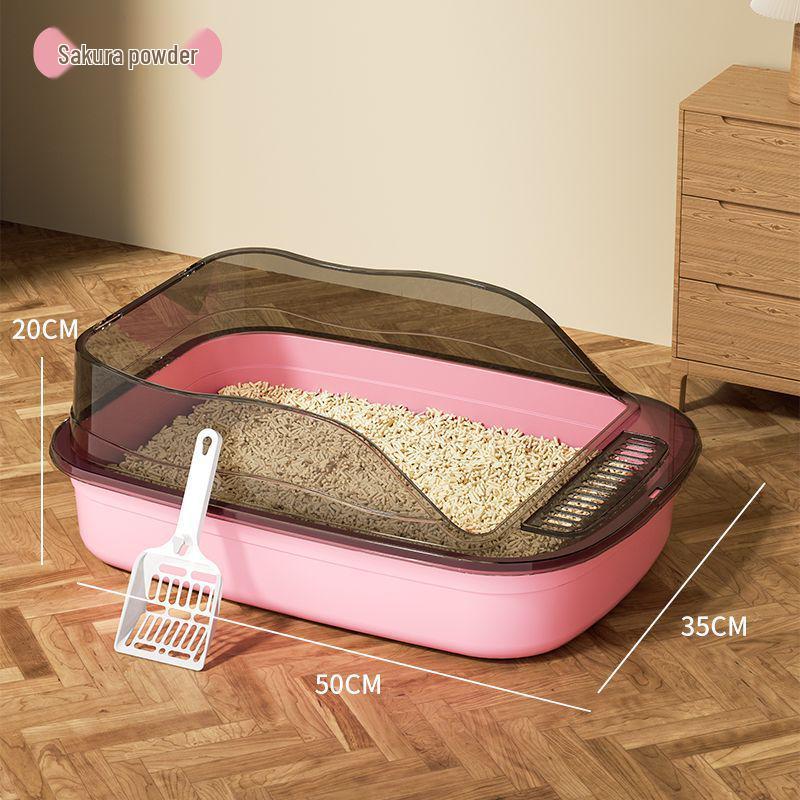 

Компактный лоток для кошачьего туалета с открытым верхом и высокими бортиками для котят, защищающий от брызг Default