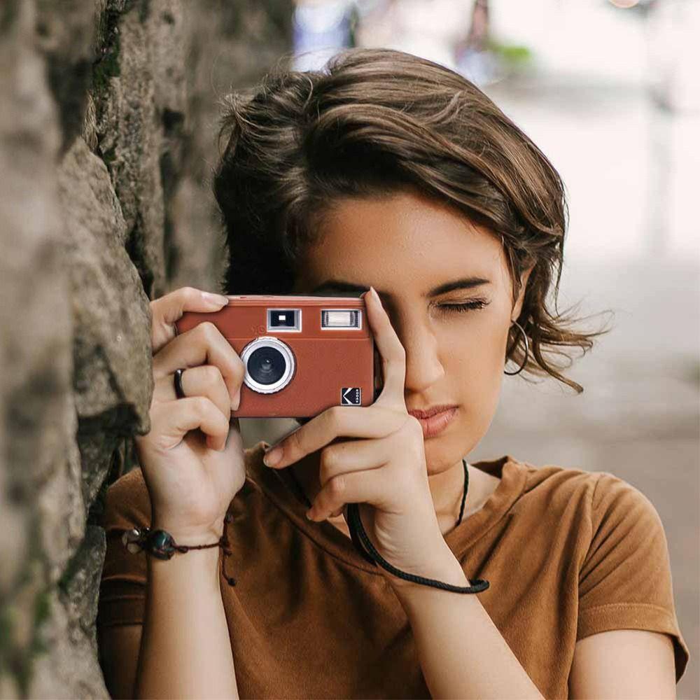 Silicone Camera Case Solid Color Protective Shell Camera Accessories for KODAK EKTAR H35