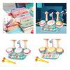 Kids Drum Toy Electronic Keyboard Drum Kid Music Toy with Microphone Baby Beginner Drum Set for Preschool Boys Kids Children