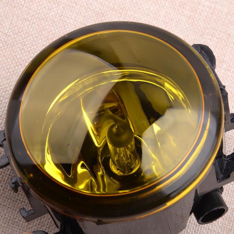 Yellow Lens Fog Light Lamp w/H11 Bulb Fit for Honda Civic Accord Acura RDX Ford Focus Jaguar XK Nissan Sentra Lincoln LS