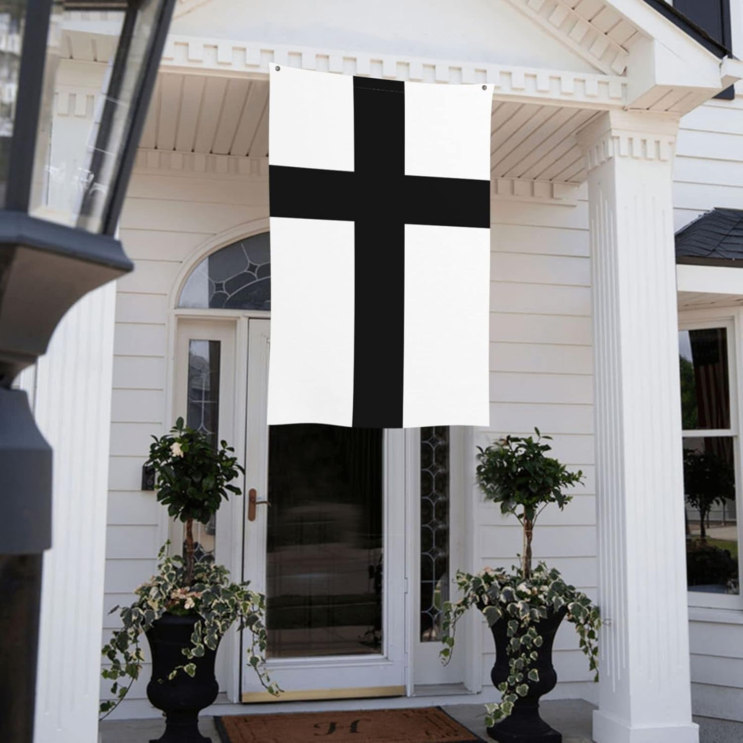 Флаг Тевтонского ордена 3x5 футов Садовый флаг Двусторонний Баннер для улицы Украшение двора дома Флаг Устойчивый к выцветанию