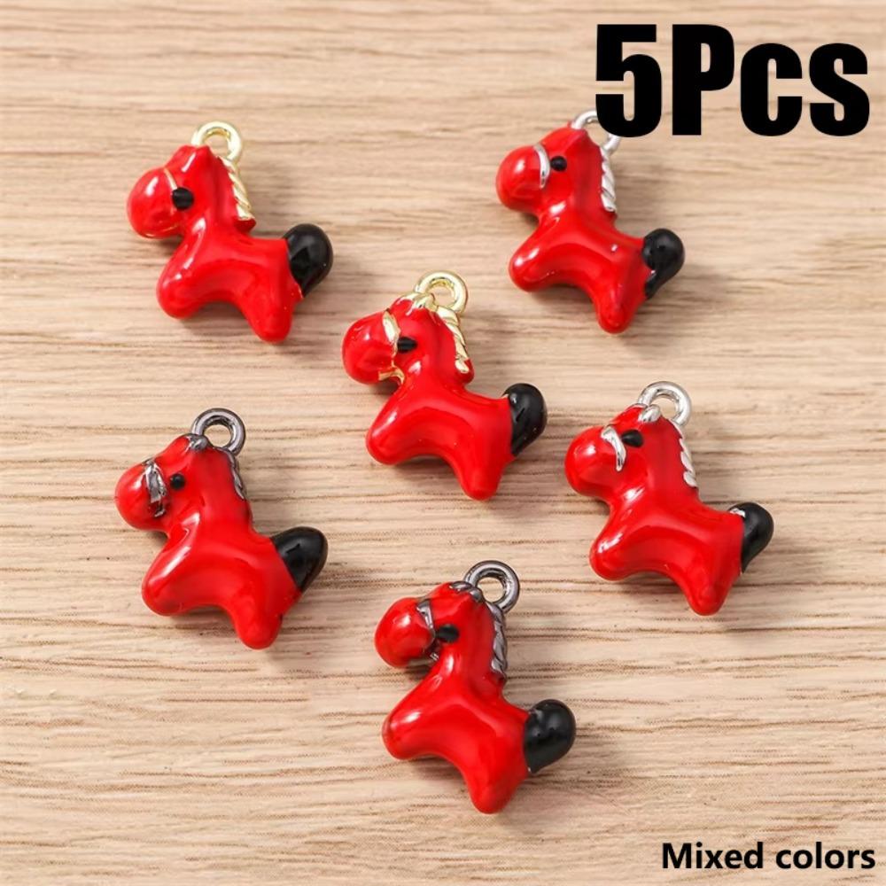 5 Pcs Zinc Alloy Horse Charms Pendants Keychains Parts DIY Jewelry Accessories  DIY Jewelry Making