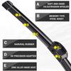 For Volkswagen VW Touareg Porsche Cayenne 2008~2018 Front Rear Wiper Blades Cutter Back of Window Brushes Cleaning