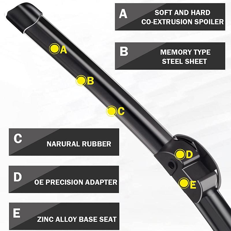 For Volkswagen VW Touareg Porsche Cayenne 2008~2018 Front Rear Wiper Blades Cutter Back of Window Brushes Cleaning