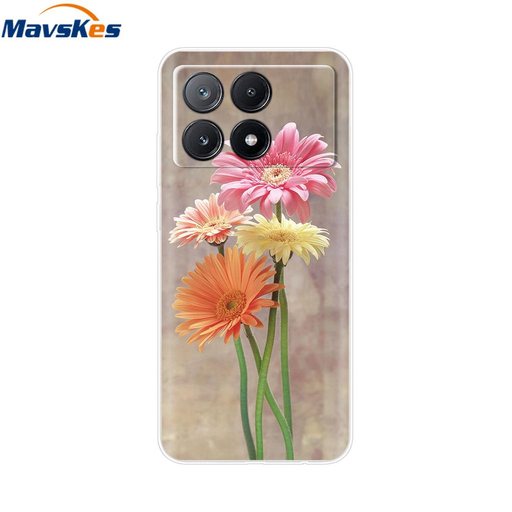 Poco X6 Pro Case Soft Clear Silicone Phone Case For Xiaomi Pocox6 Poco X6  X 6 Pro X6Pro 5G Shockproof Shell Mask Bag Back Cover