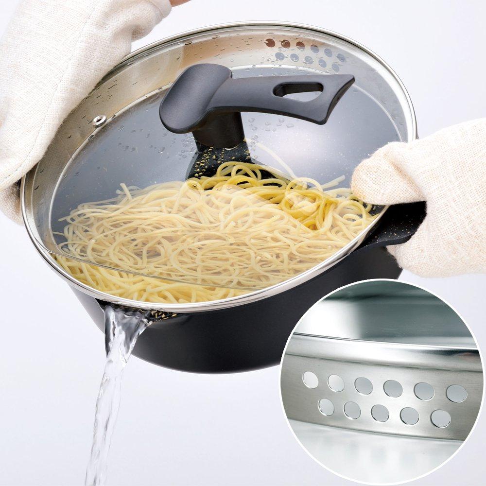 Wahei Freiz Deep Frying Induction Ovel Multi-Function Pan, 24cm, Compatible, Gas, 2, EM-9735