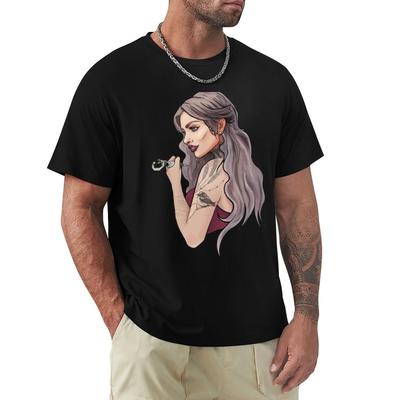 Ryan Ashley Inkmasters T-Shirt Anime-T-Shirts Oversized Herren Unifarbene T-Shirts