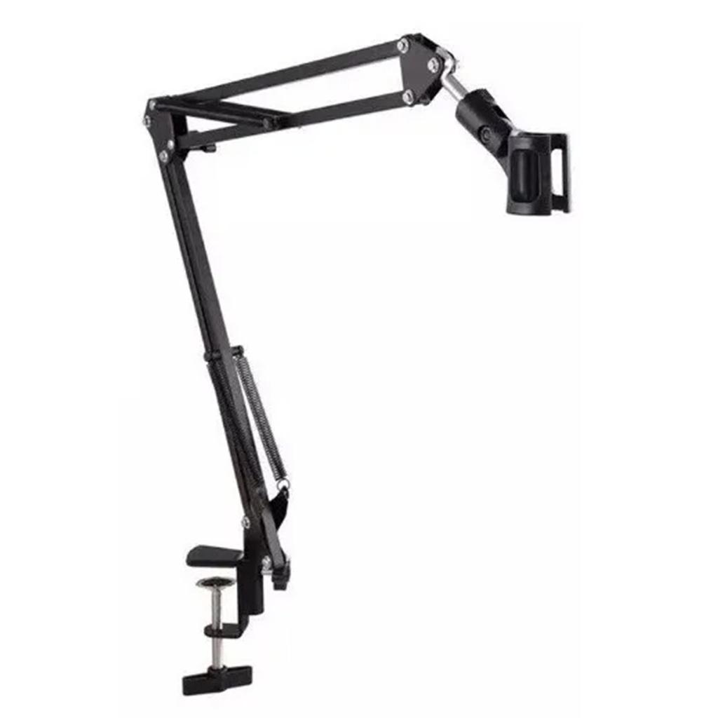 Microphone Arm Stand Adjustable Suspension Boom Scissor Mic Stand Microphone Desk Mount Stand with Mic Clip