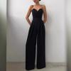 Suspender Straight-Leg Jumpsuit