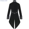 2025 Steampunk Women Men Medieval Dress Costume Velet Stand Collar Tailcoat Gothic Vampire Cosplay Jacket Coats