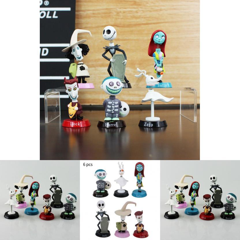 Nightmare Before Christmas Jack Skellington Figurines Set For Play Or Display