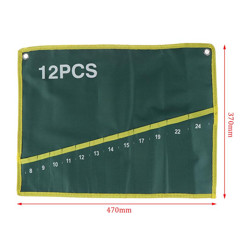 

6/8/12/25 карманных сеток, холст, рулон, гаечный ключ, сумка-органайзер для хранения инструментов as the picture