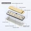 1PC Professional 10 Hole 20 Tone Harmonica Color C Tone Harmonicas With Case For Beginners Harmonica Christmas Gift