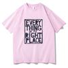 Radiohead Alles an seinem richtigen Platz Grafik T-Shirts Radiohead Rockband Baumwoll-T-Shirts Damen Klassische T-Shirts Unisex Y2K Oberteile