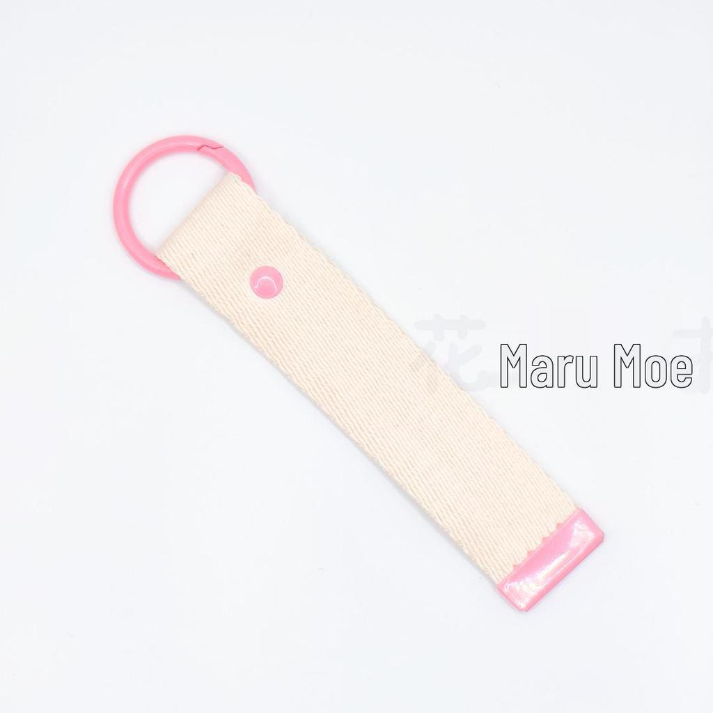 3.2CM Wide INS Style DIY Canvas Keychain Embroidered Name Tag