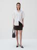 Beleudemaleu Italian Suede Ver Skirt_Dark Brown