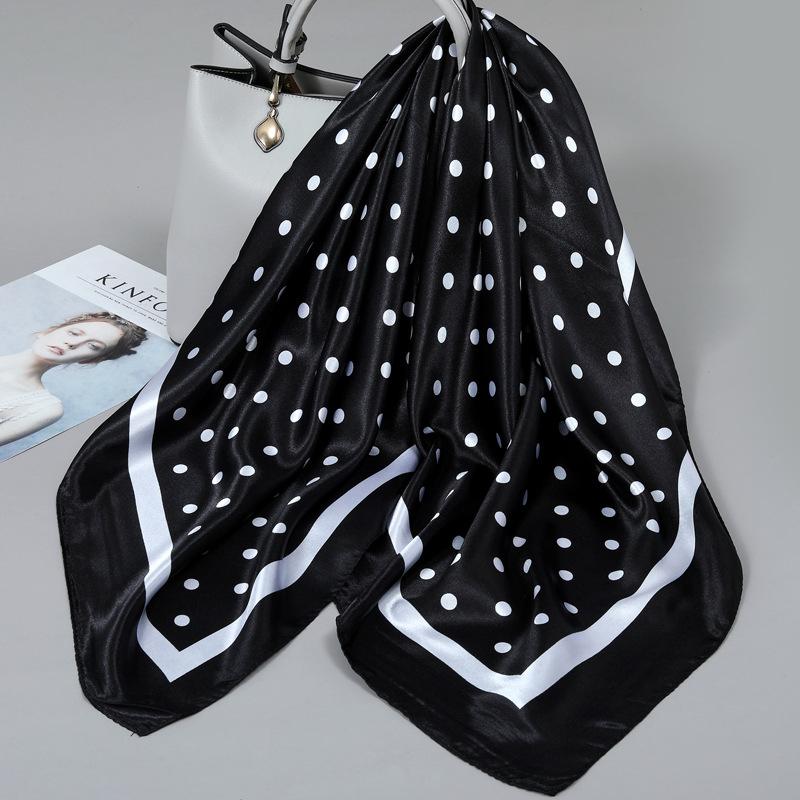 90 Square Scarves, Silk Scarves, Women's New Spring and Summer High-end Sense Versatile, Thin Scarves, Shawls Outside