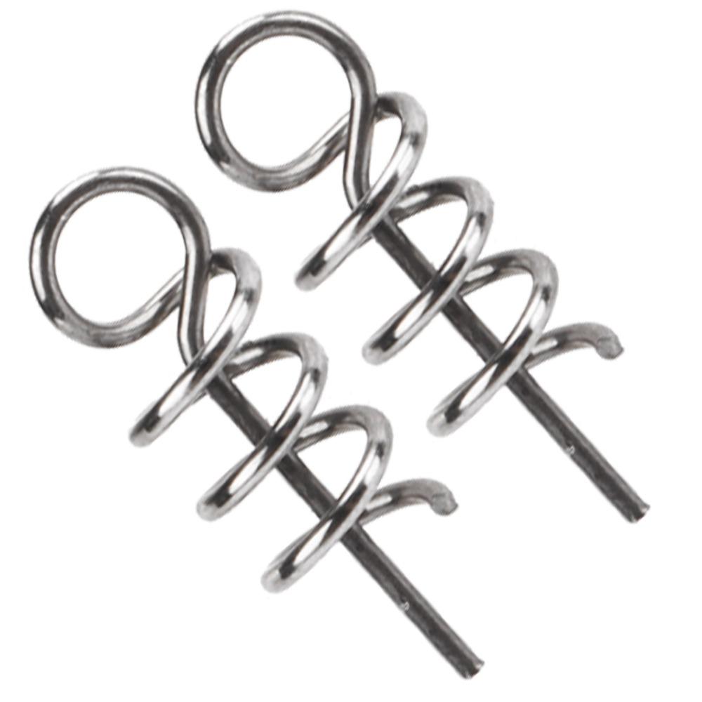200PCS Silver Lure Screw Spring Twist 15mm Length Lure Screw Springs  Saltwater Fishing