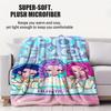 K-Pop Demon Hunters Blanket Hot Rumi Mira Zoey Printed Multifunctional Flannel Throw Blanket Cute Cartoon Gift for KPop Fans