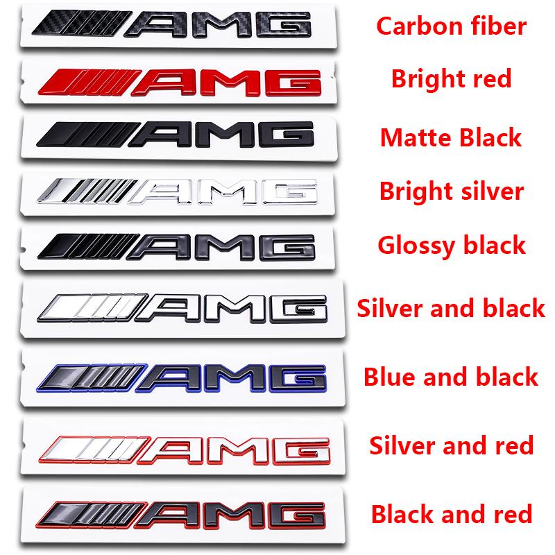 3D ABS AMG Letters Rear Trunk Emblem Badge Sticker For Mercedes Benz W205 W206 W213 W214 2017-2025 Auto Car Styling Accessories