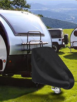 Caravan Hitch Cover Windproof Waterproof Oxford Cloth Tongue Jack Protective Cover Car Hauler Car Accessories Prevent Falling