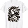 Vintage Tattoo Style T-Shirt Featuring a Gypsy Lady Design