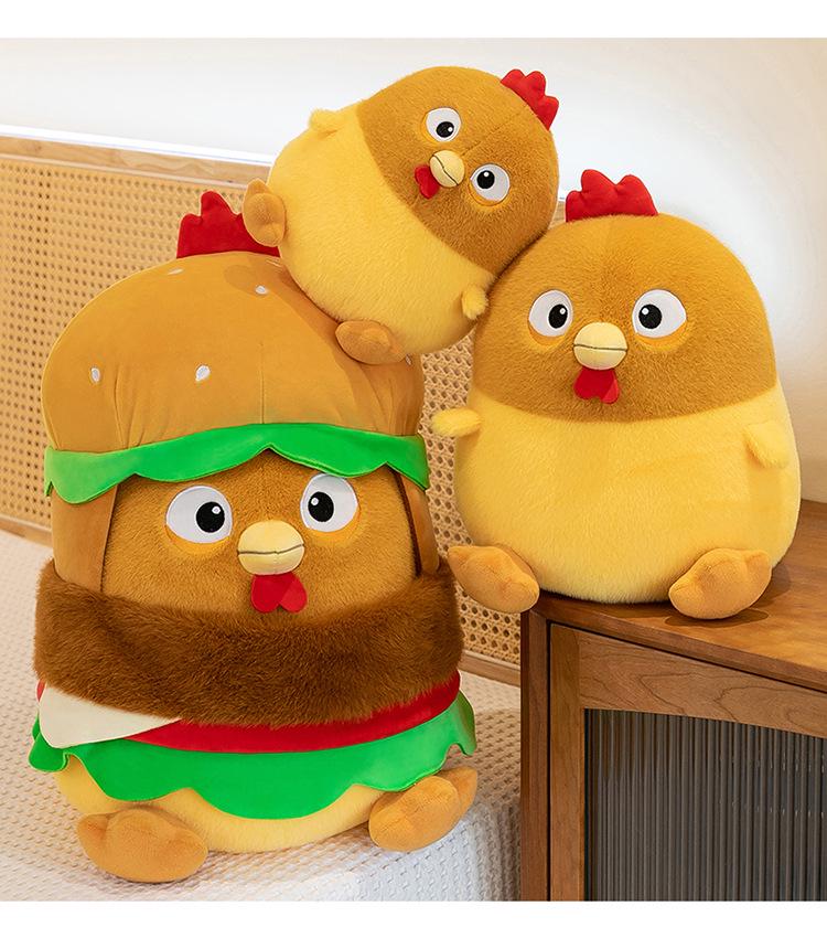 Creative Removable Chicken Plush Toy - Soothing Doll & Home Decoration for Kids