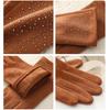 Fashion Elegant Suede Gloves Windproof Elasticity Hot Diamonds Gloves Thickened Warm Touch Screen Gloves Autumn Winter for Women