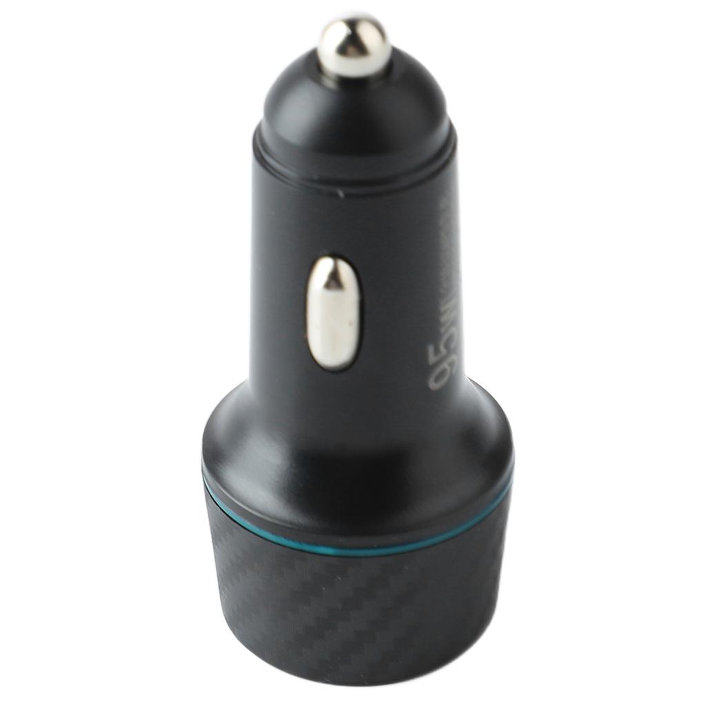 DC 12?24V Autoladegerät 95W USB PD Dual-Port Schnellladung Kohlefaser-Stil Zigarettenanzünder